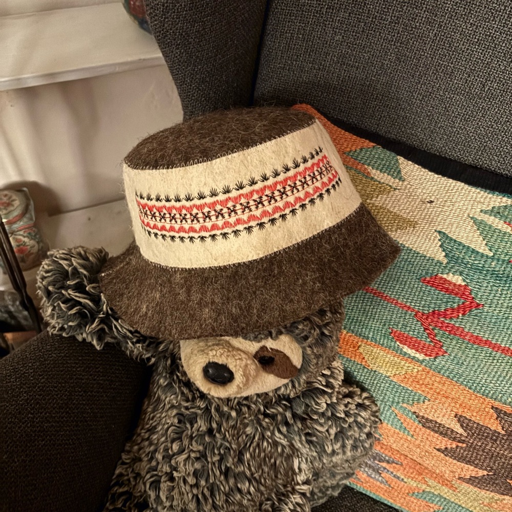 Ukrainian Wool Sauna or winter bucket Hat